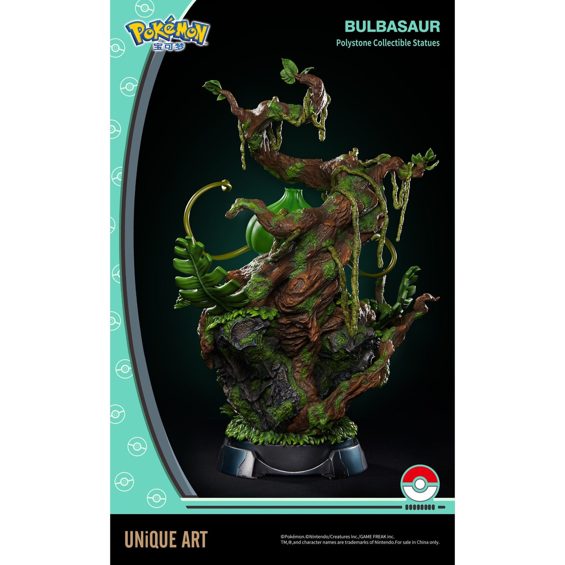 Pokemon : Bulbasaur Premium Statue By UNiQUE ART - Medaid International