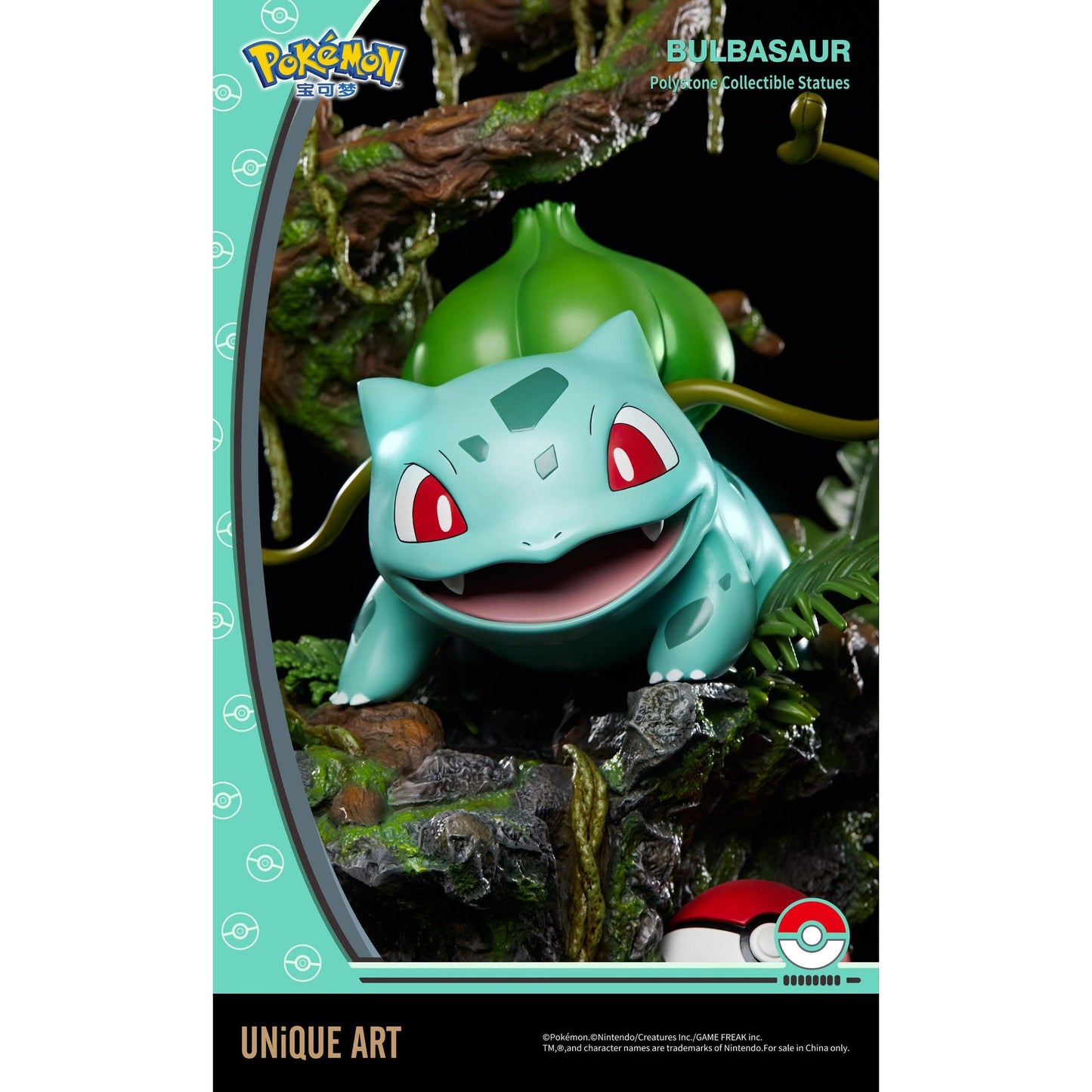 Pokemon : Bulbasaur Premium Statue By UNiQUE ART - Medaid International