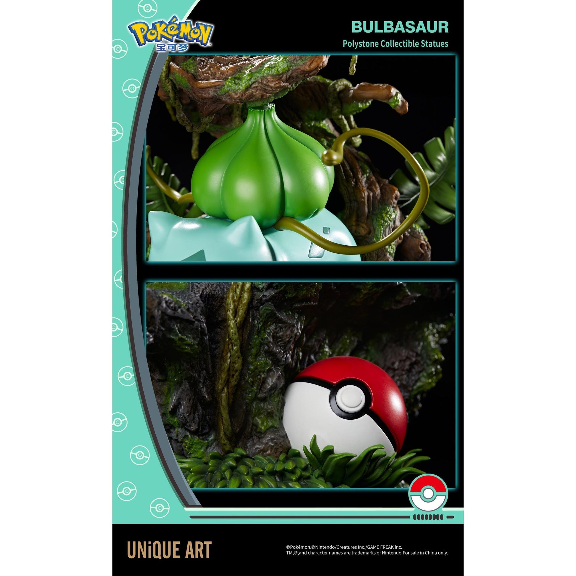 Pokemon : Bulbasaur Premium Statue By UNiQUE ART - Medaid International