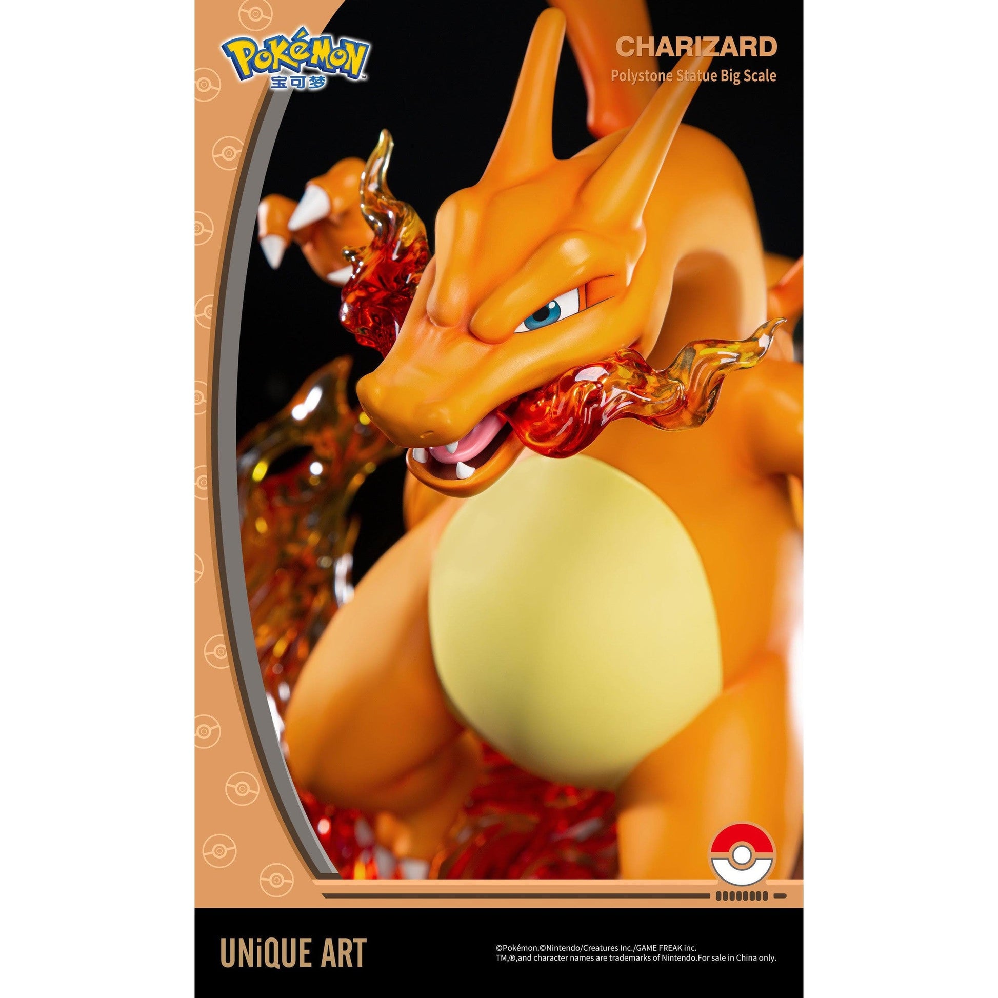 Pokemon CHARIZARD BIG SCALE STATUE By UNiQUE ART - Medaid International