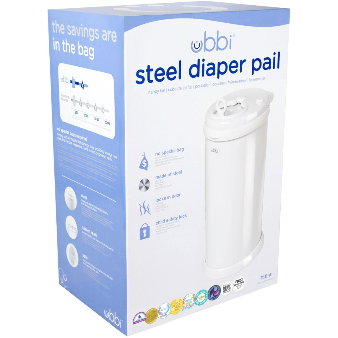 Ubbi Steel Diaper Pail