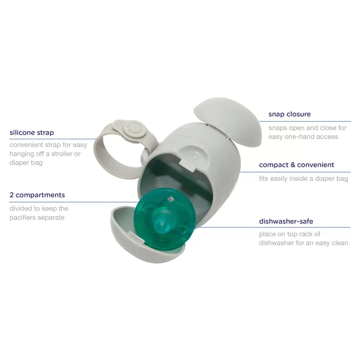 On-The-Go Dual Pacifier Holder