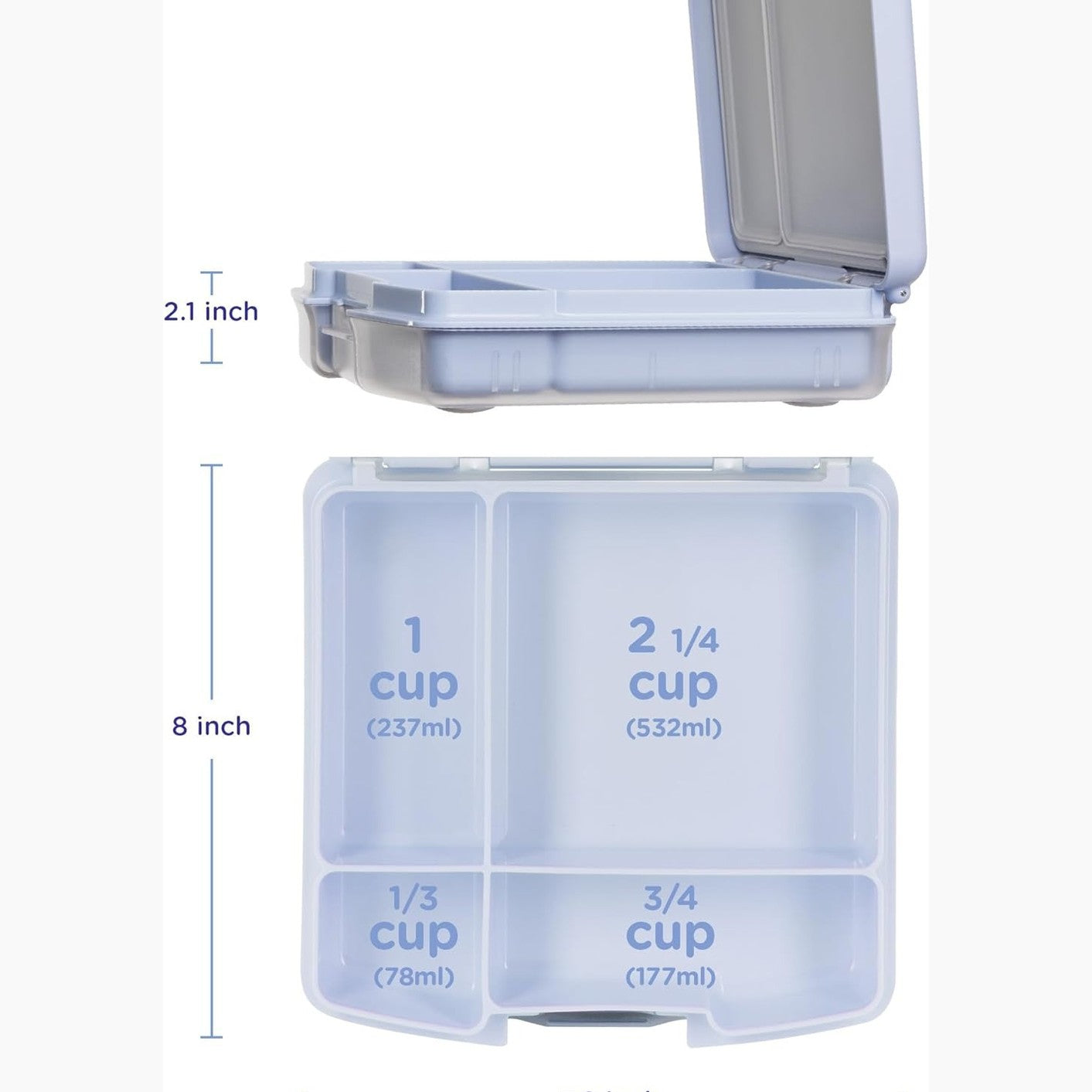 Bento Lunch Box for Kids with 4 Compartments