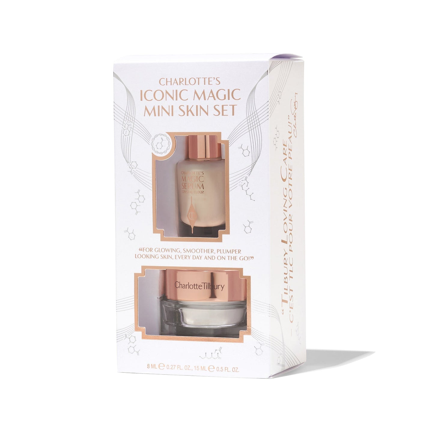 Charlotte Tilbury Iconic Magic Mini Skin Set Moisturizer Cream & Serum