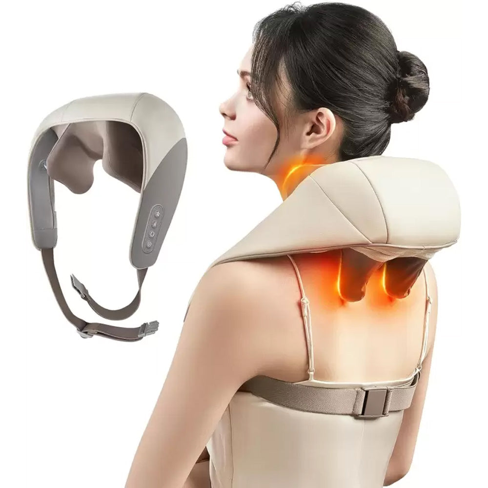 (NET) Rechargable Shiatsu Neck and Shoulder Massager