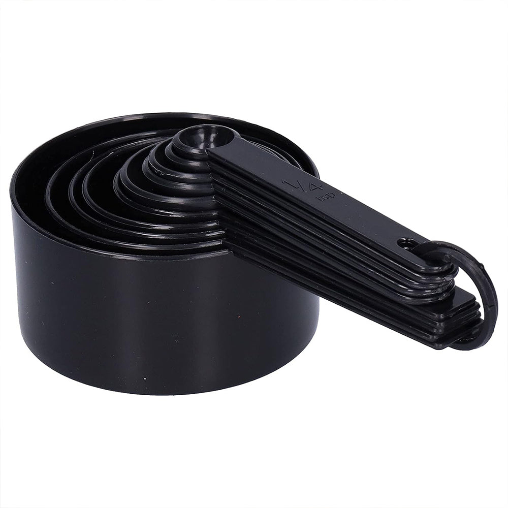 (net) Black Plastic Measuring Spoon 10 Pcs