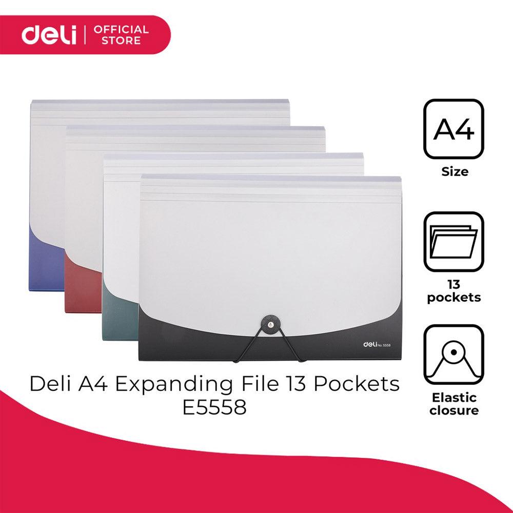DELI E5558 Expanding File A4 -13 Pockets