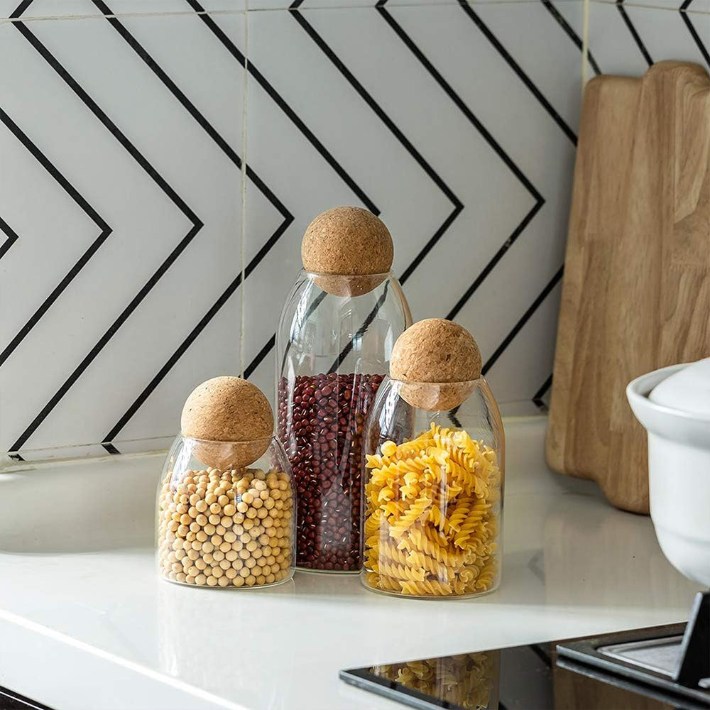 (Net) Kitchen Storage Jar With Lid 1200ml