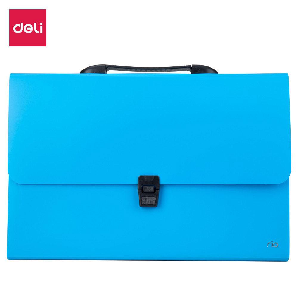 Deli EB40432 Expanding File FC 13 Pockets- Blue