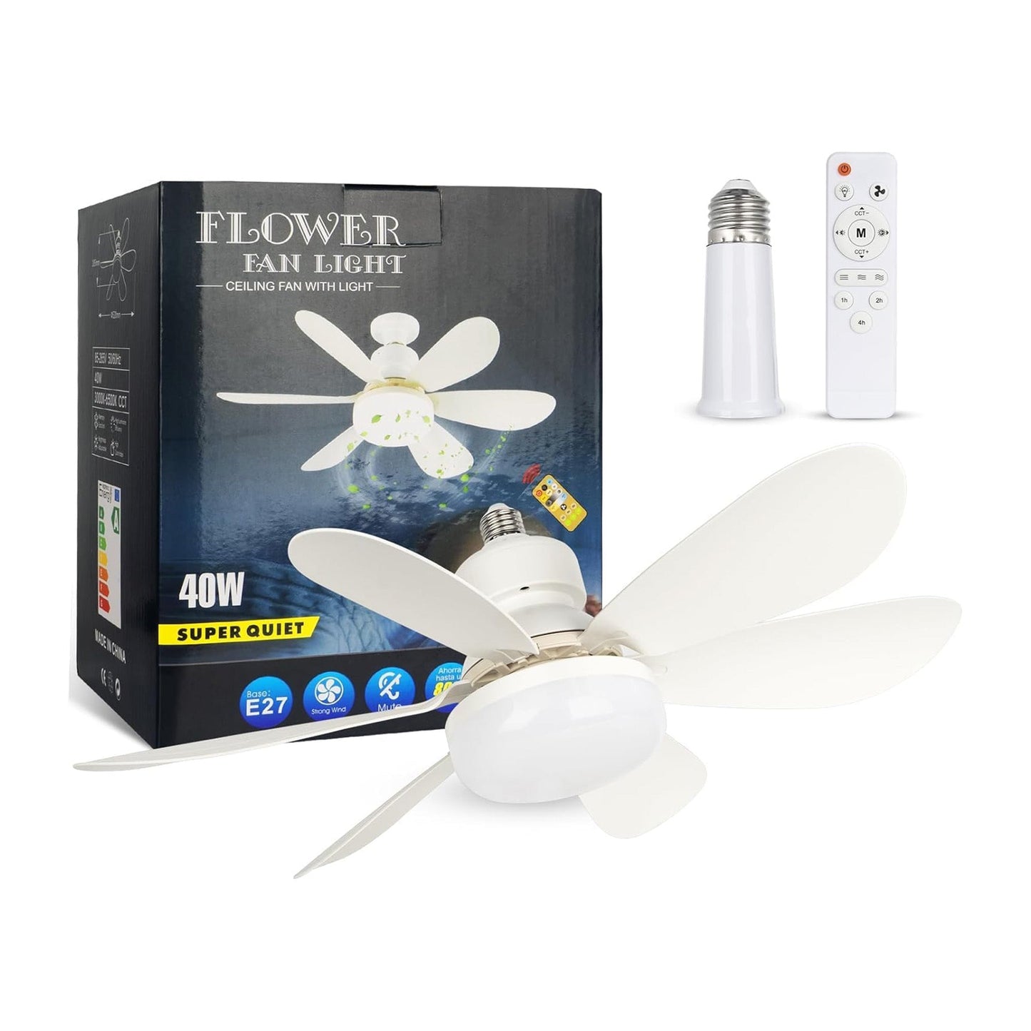 Flower Socket Fan Light (202614c)