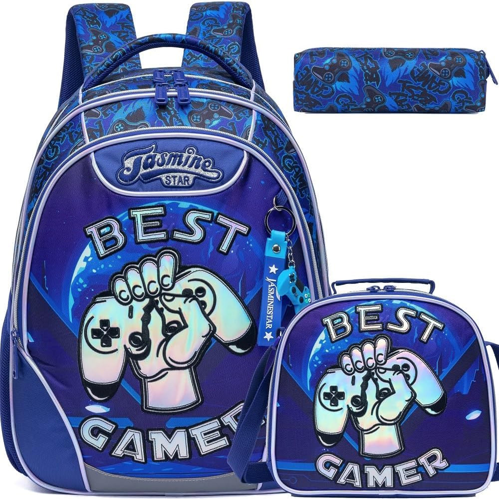 (NET) Blue Game Backpack For Girls Set Of 3 Pcs Lebanon