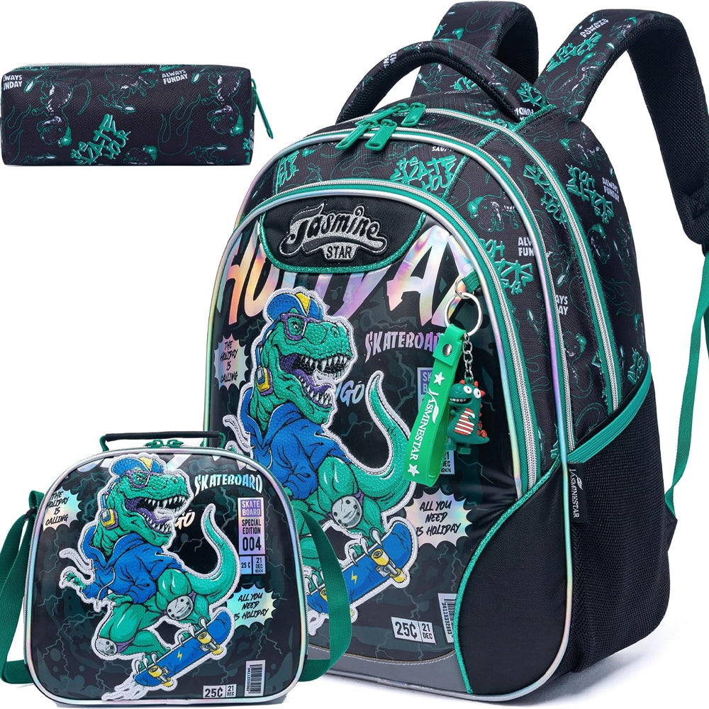 (NET) Dinosaur Backpack  Set Of 3 Pcs Lebanon