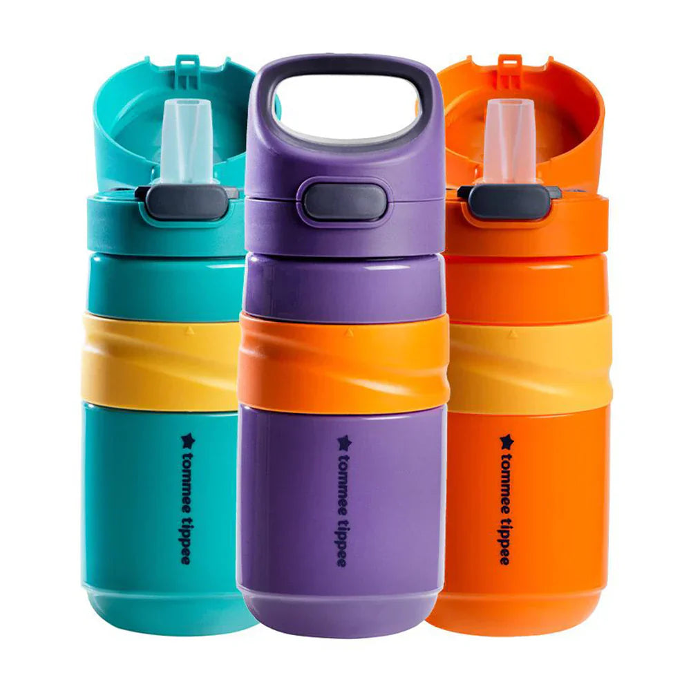 Tommee Tippee - TT1X Flip Top Sportee - 18Mplus - ASSTD - UK - (Orange,Aqua Blue,Purple)