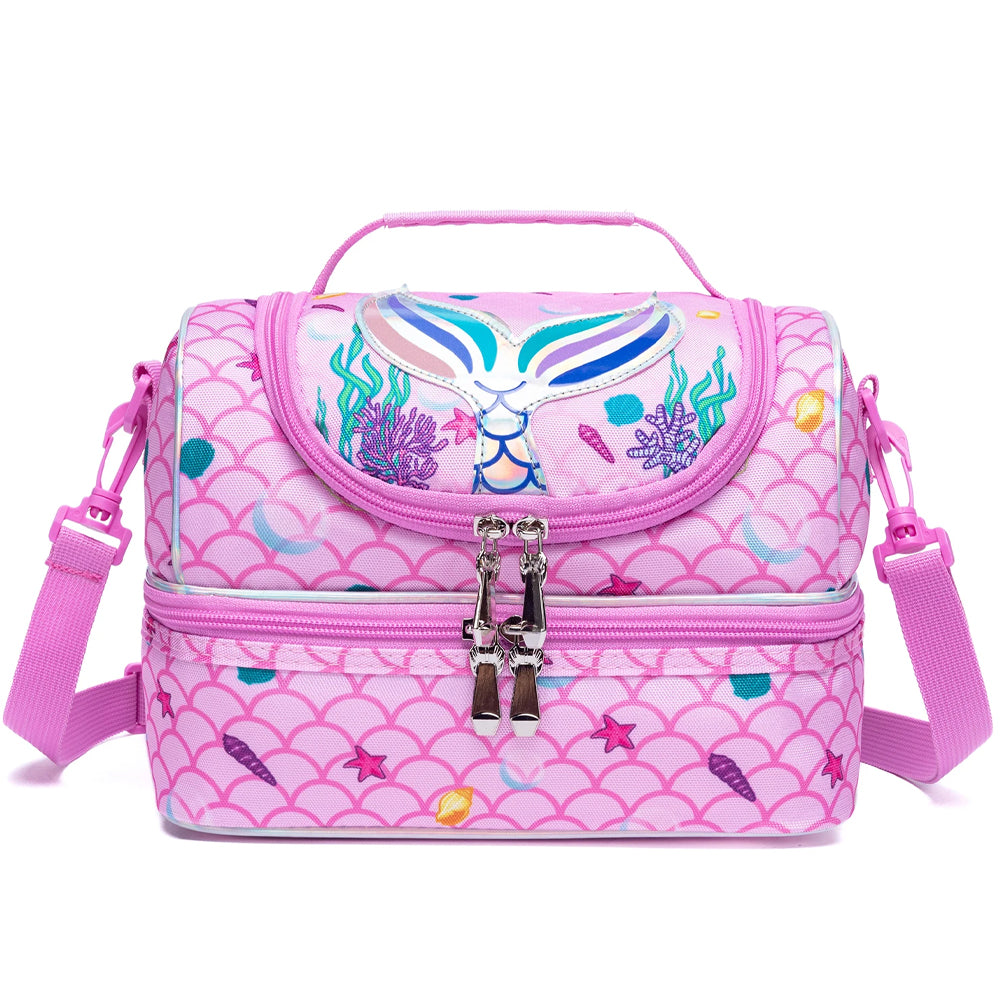 (NET) Mermaid Kids Lunch Bag Insulated Bento Lebanon
