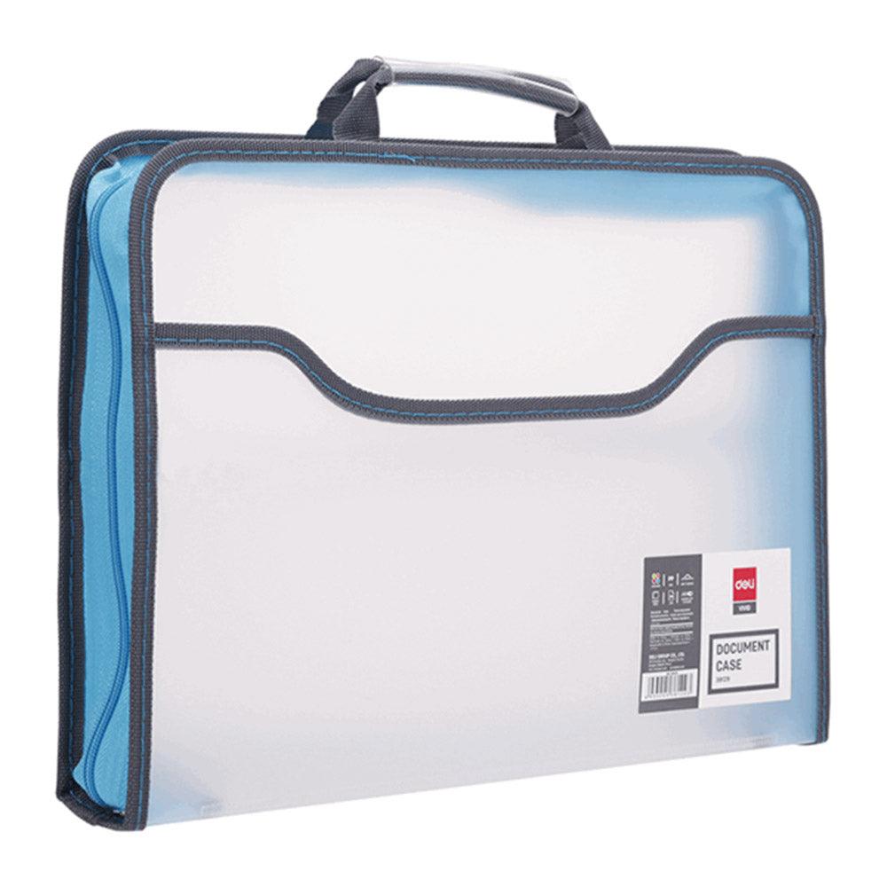 Deli E38129 Zip A4 Document Case with Handle