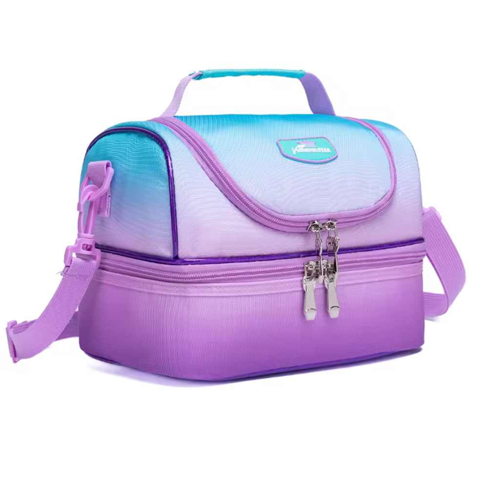 (NET) Purple Kids Lunch Bag Insulated Bento Lebanon