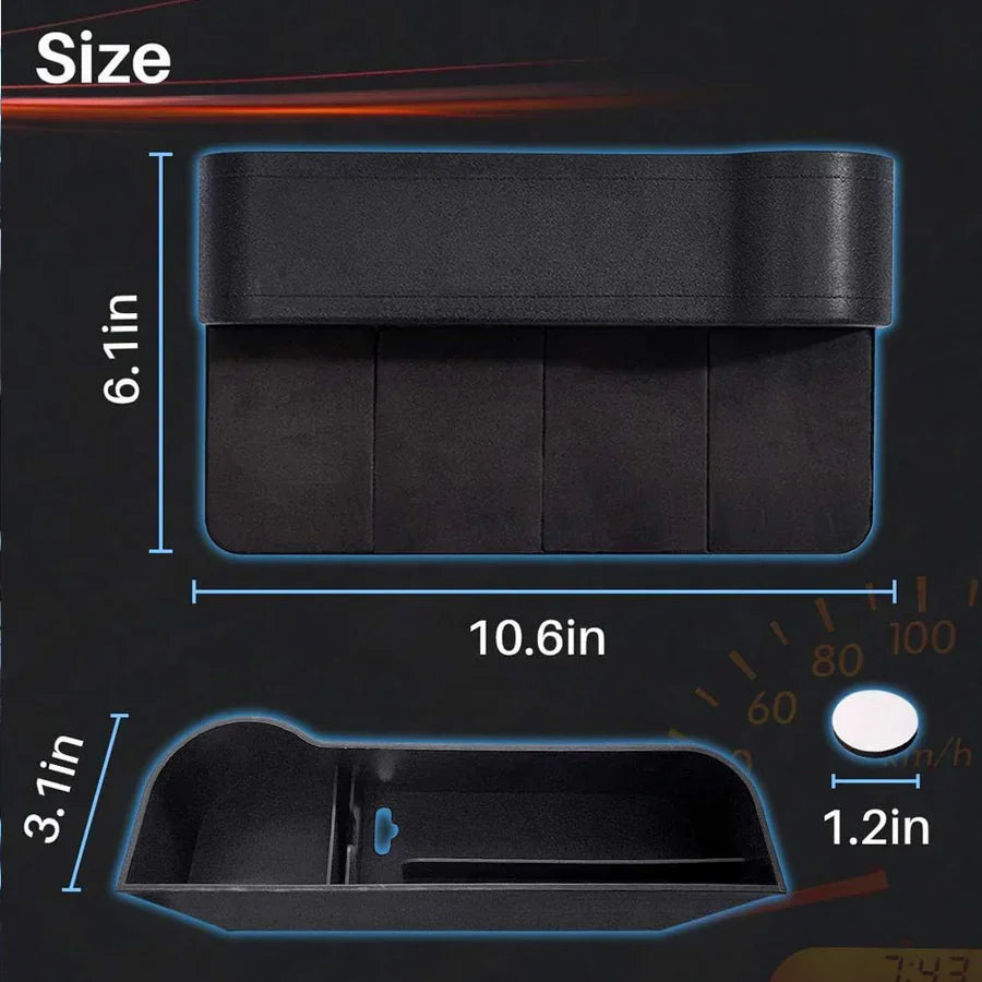 2 PCS Car Seat Organiser with Cup Holder