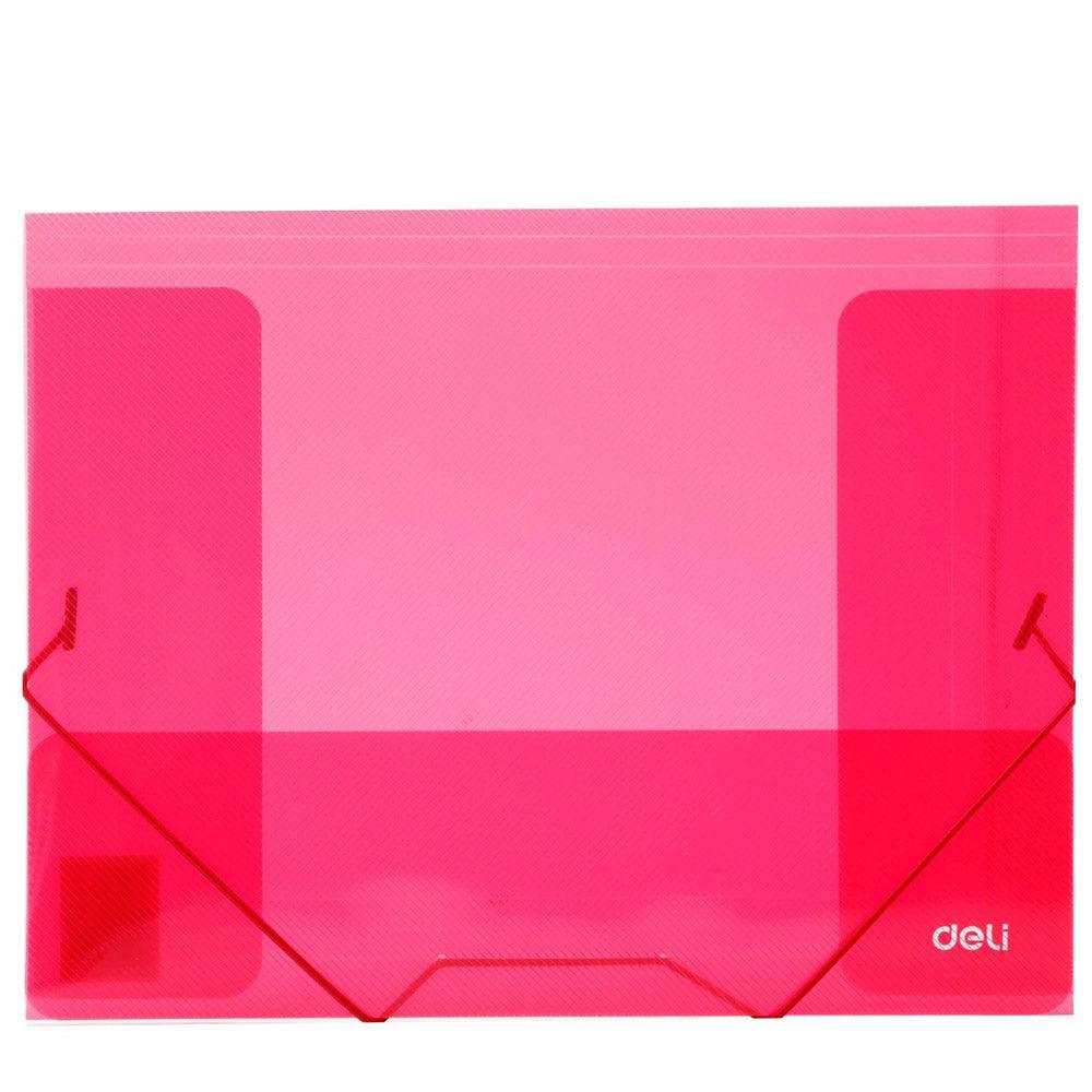 Deli E39504 3-Flap Elastic Folder A4