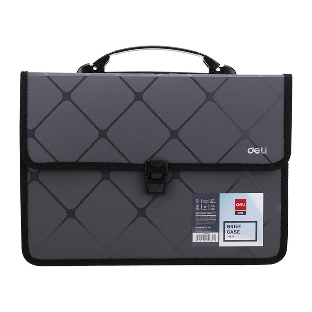 Deli E39634 Cube Brief Case with Handle A4