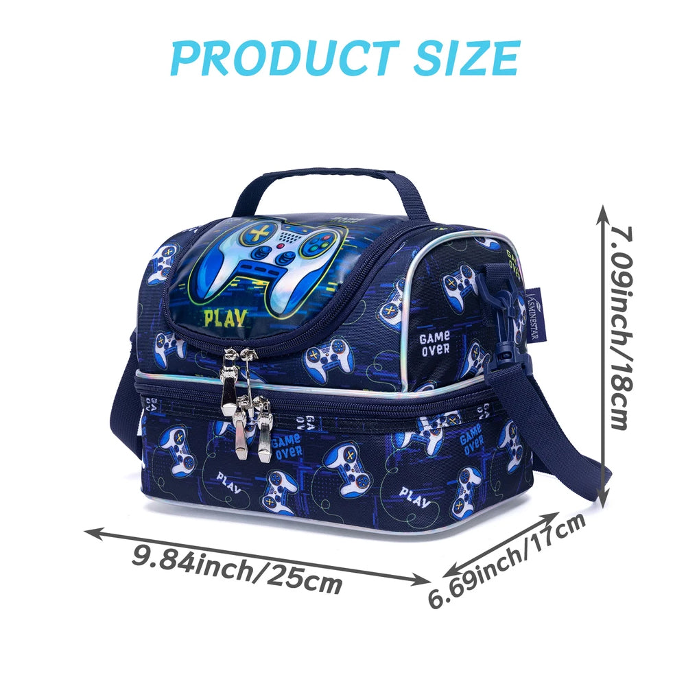 (NET) Game Kids Lunch Bag Insulated Bento