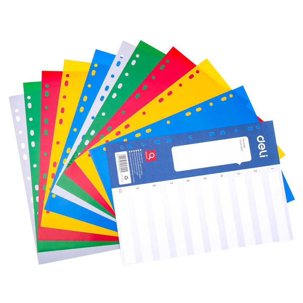 Deli E5724A Dividers 10 Sheets - A4