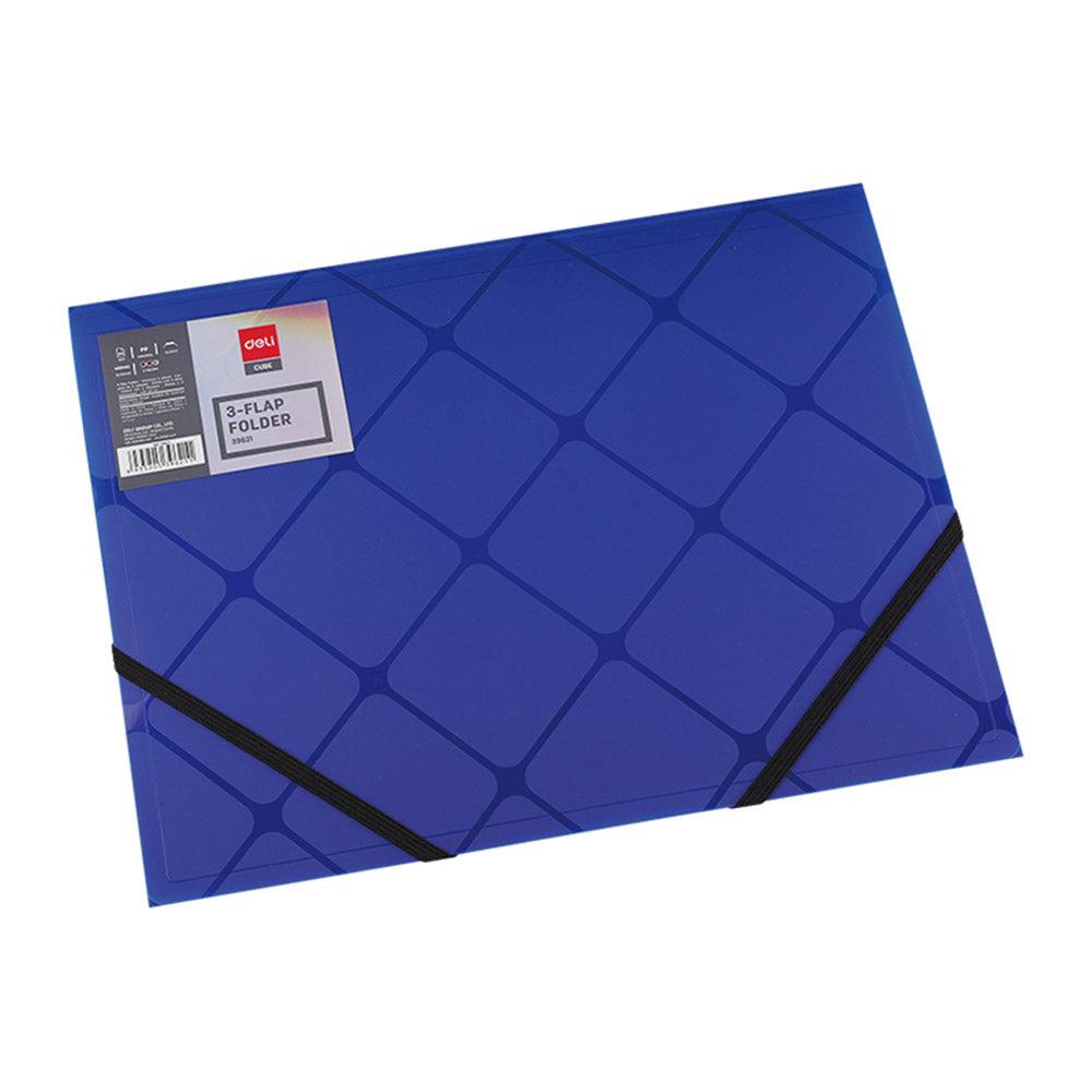Deli E39621 3-Flap Elastic Folder A4