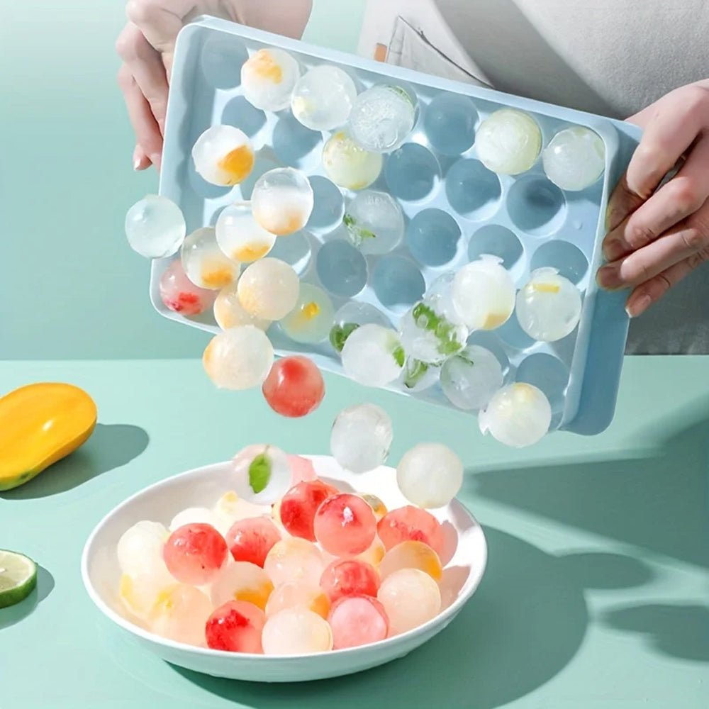 Ice Cube Tray with Lid Plastic Diamond Style