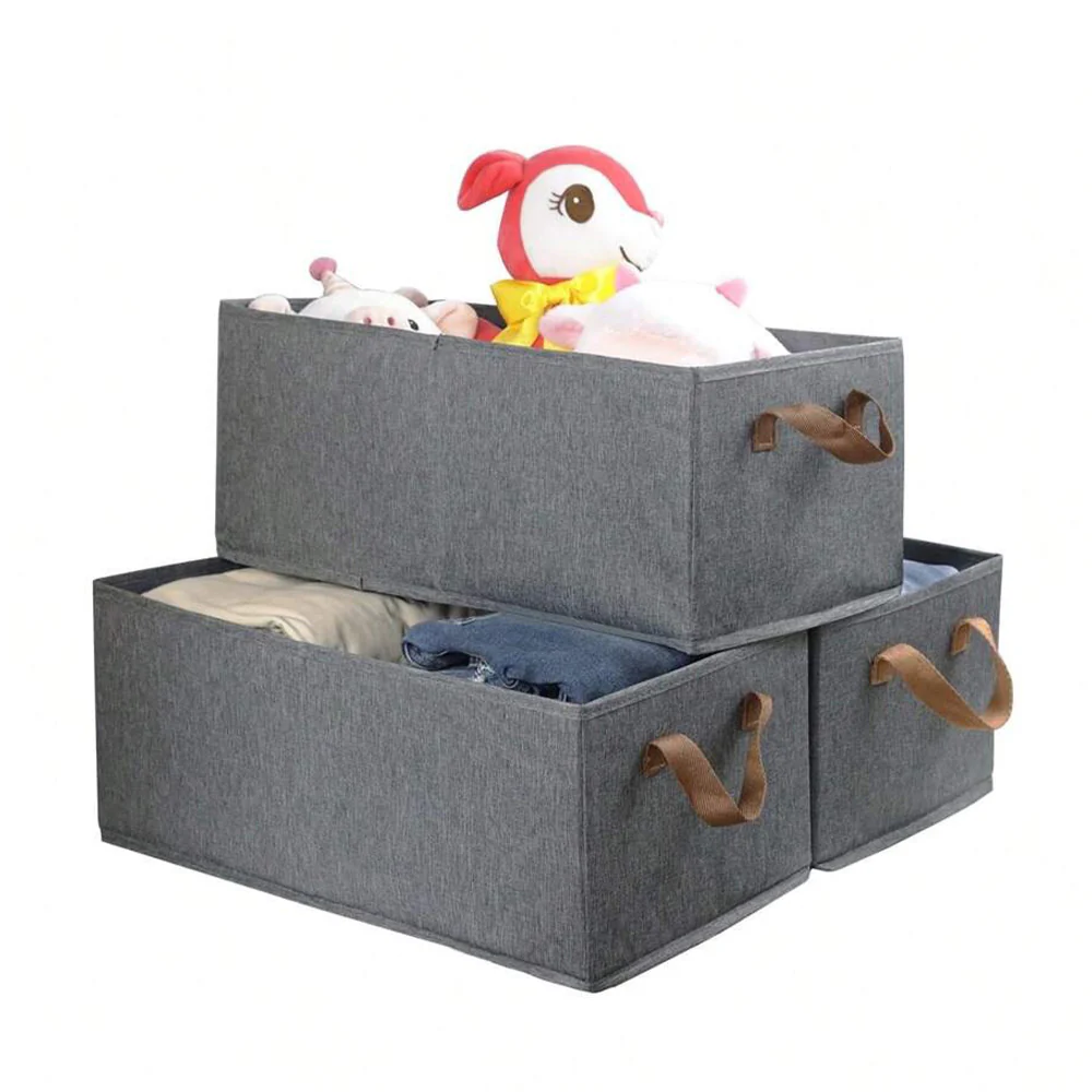Cationic Steel Frame Storage Box, Foldable Portable Cloth Clothes Organizer Basket - Medaid International