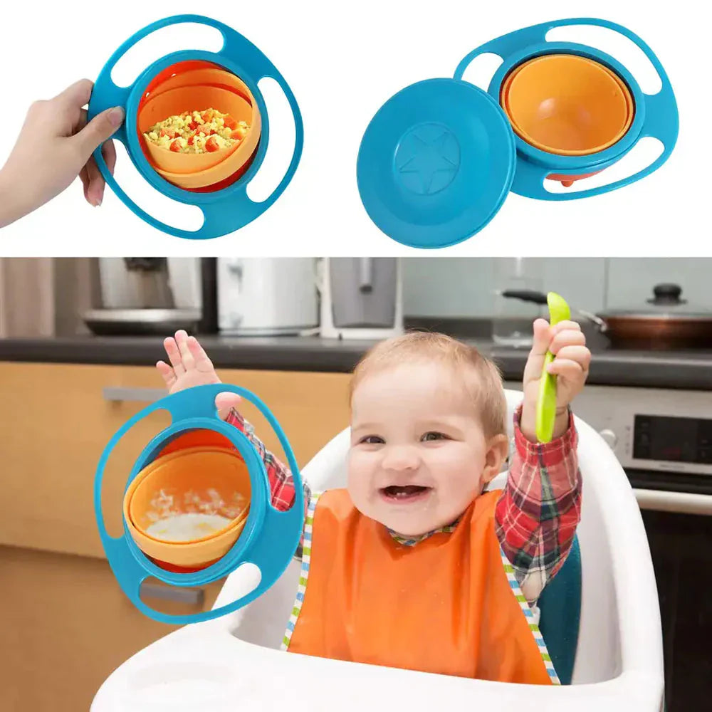 Anti-Spill Rotating Bowl