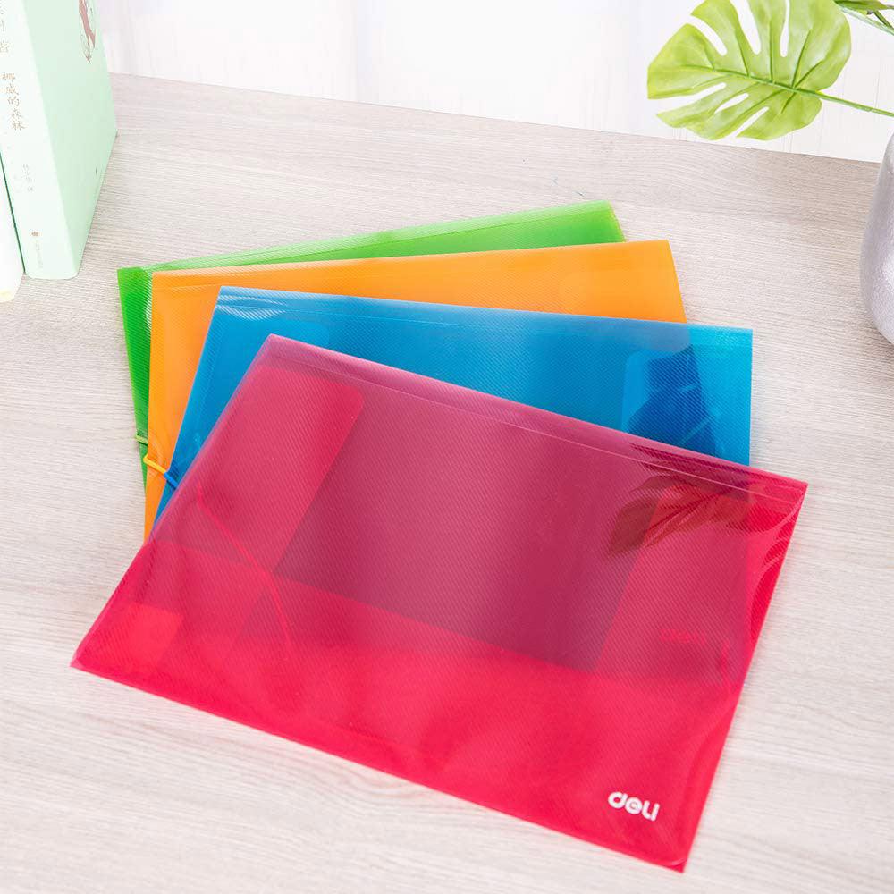 Deli E39504 3-Flap Elastic Folder A4