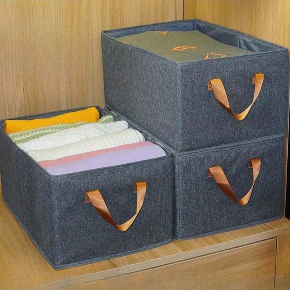 Cationic Steel Frame Storage Box, Foldable Portable Cloth Clothes Organizer Basket - Medaid International