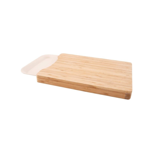 Point-Virgule Bamboo Chopping Board with Bamboo Fibre Serving Tray