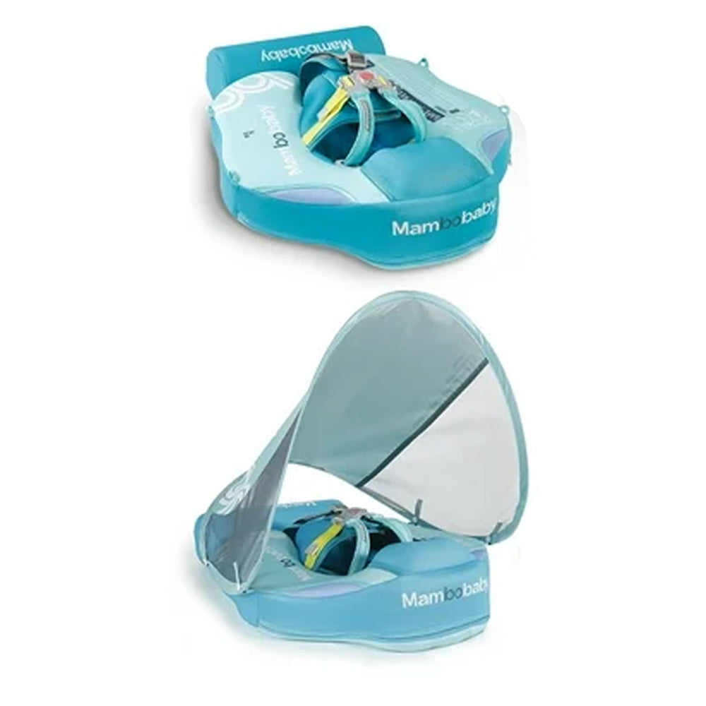 (Net) Mambobaby Non-inflatable Swim Float Soft Waterproof Swimming Float Skin-friendly Swim Trainer with Tail Float for 3-24 Months Boys Girls Green Without Canopy Lebanon