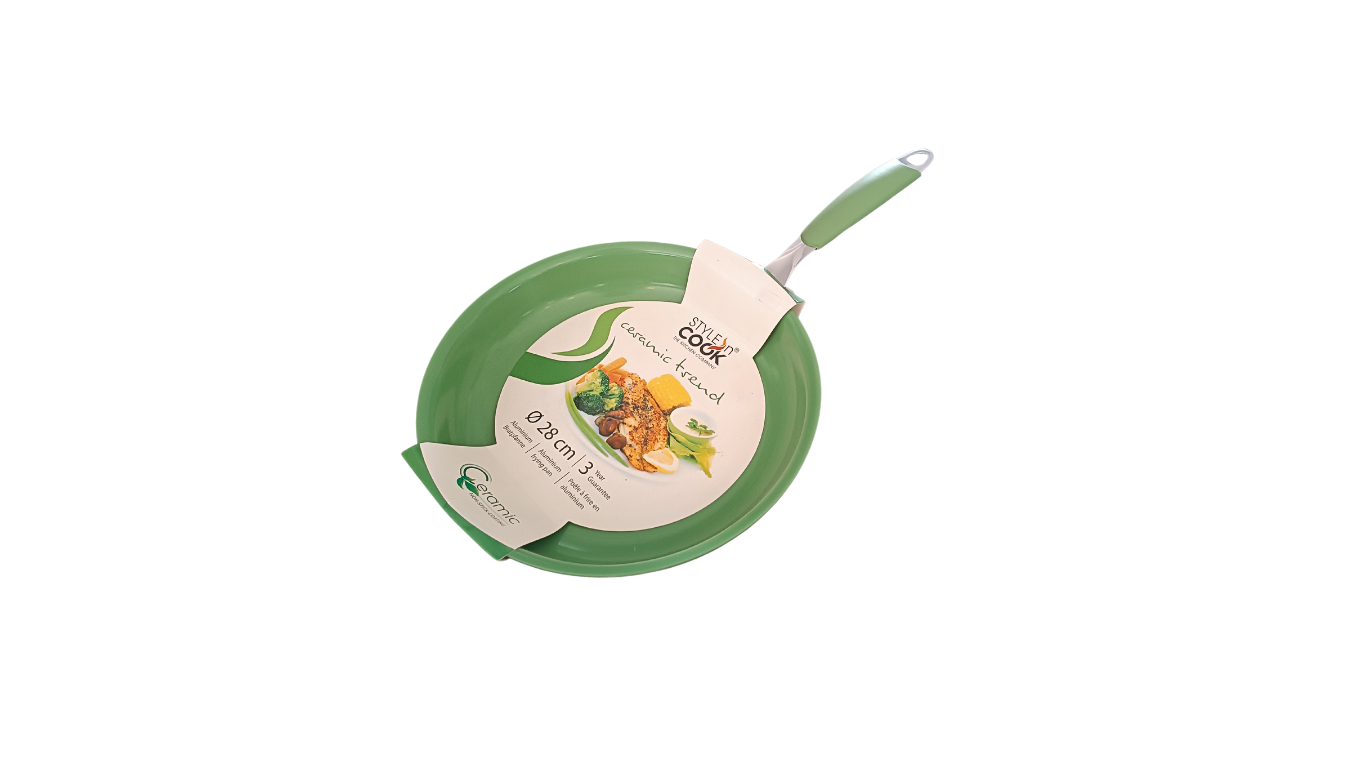 Style’n Cook Pan Ceramic Green -28cm