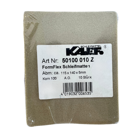 FormFlex Sanding Mats – 115 x 140 x 5mm – 10 pieces- made in Germany
