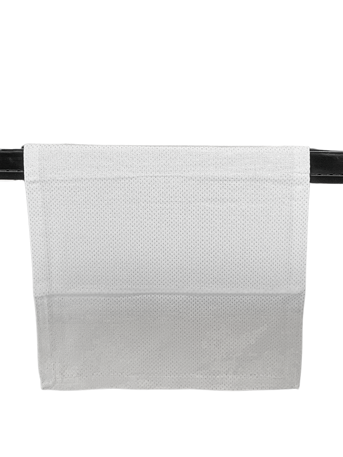 Table Runner White with Silver Dots