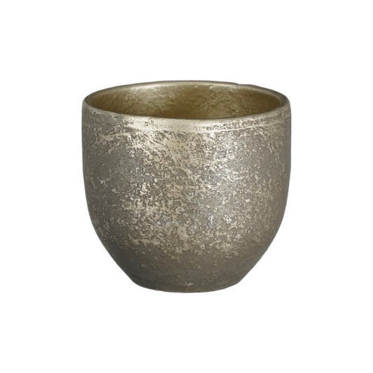 Medium Carrie Pot Round Black Rustic by Mica