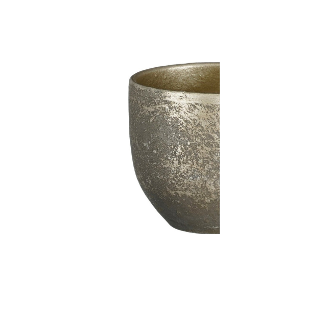 Small Carrie Pot Round Black Rustic by Mica