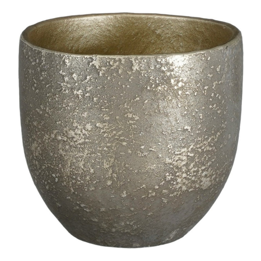 Large Carrie Pot Round Black Rustic by Mica