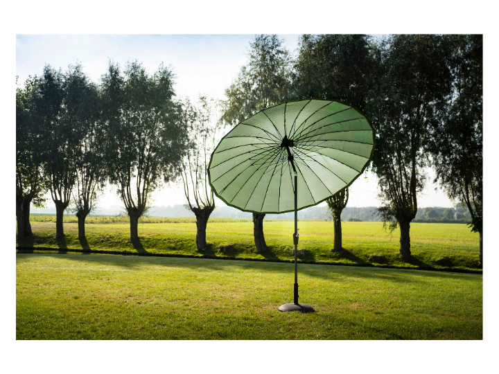 Parasol Verona Black/Light Green 2,5×2,5m