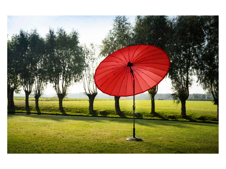 Parasol Verona Black/Red 2,5×2,5m