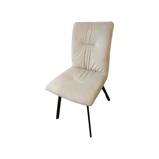 Beige Dining Chair with Wooden Legs(displayed)