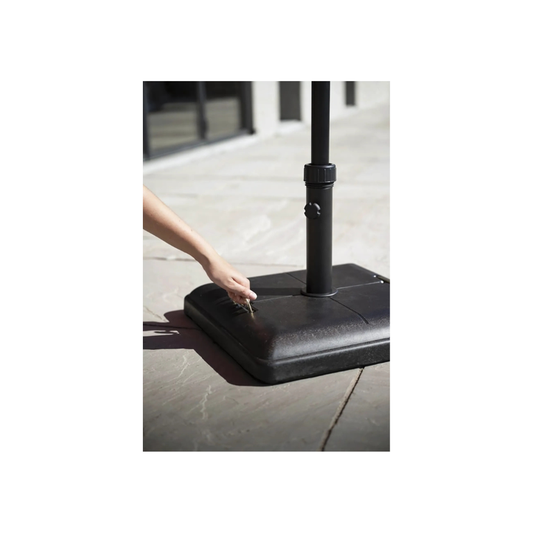 Concrete Black Napoli Parasol Base