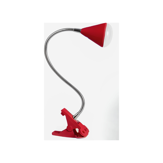 Max Cone Clip Lamp Red by Micasa