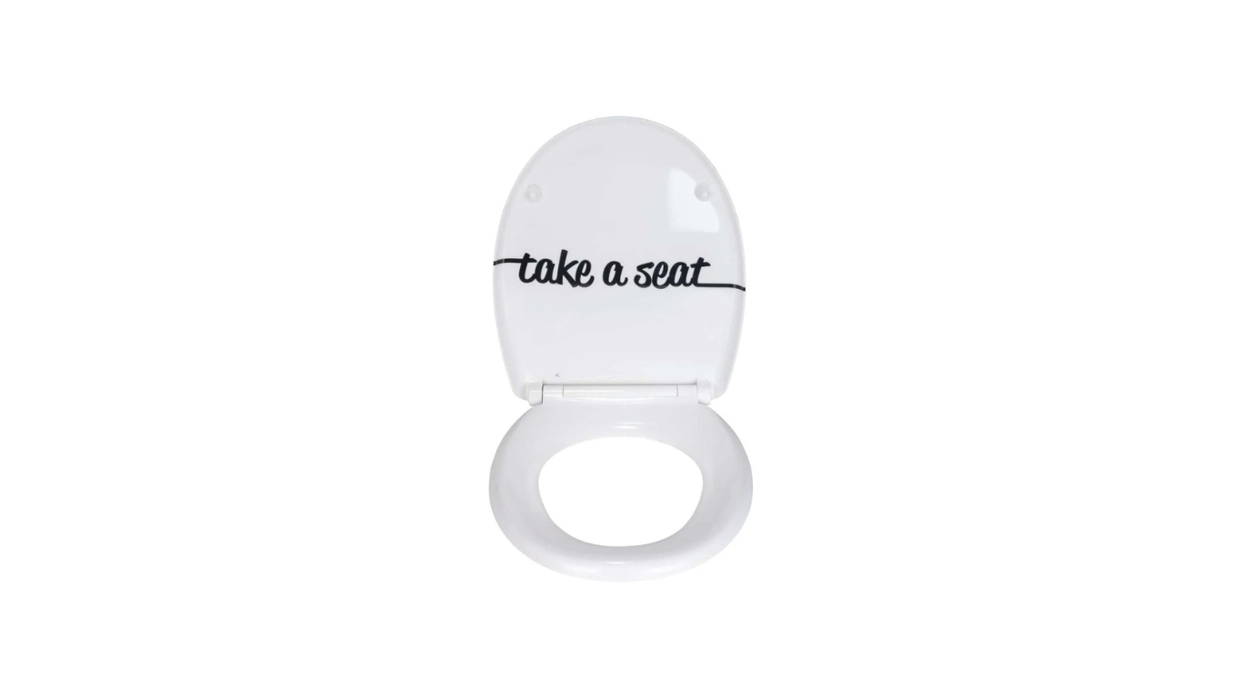 Toilet Seat Premium Duroplast Design with Soft-Close Mechanism By Wenko.de