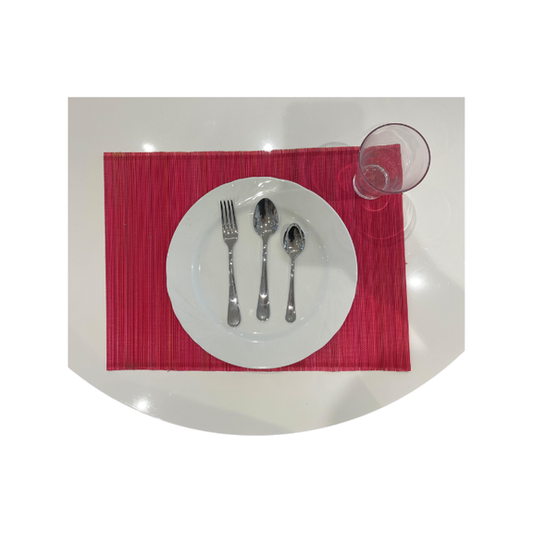 Bamboo Red Table Placement - 33x45cm