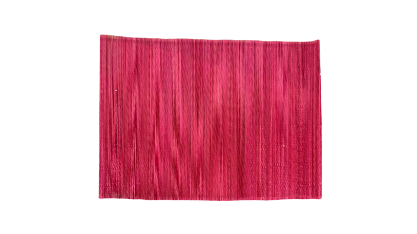 Bamboo Red Table Placement - 33x45cm