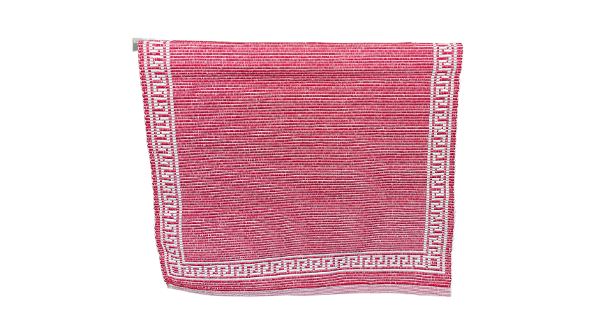 Table Runner Red and White