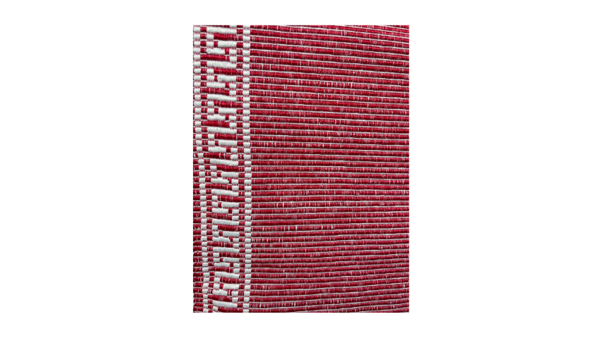 Table Runner Red and White