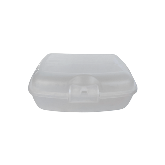 White Translucent Lunch Box by Rotho